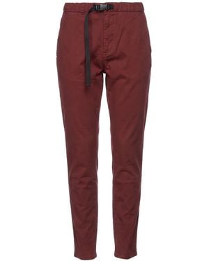 White Sand Pants Cotton, Elastane - Red