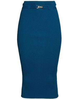 Kontatto Midi Skirt Viscose, Polyester - Blue