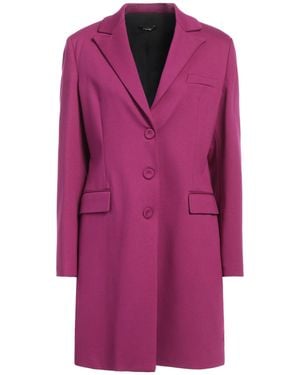 Hanita Overcoat & Trench Coat - Purple