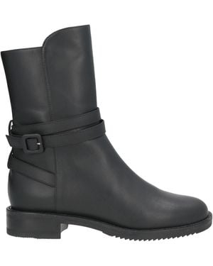 Sergio Rossi Ankle Boots Leather - Black