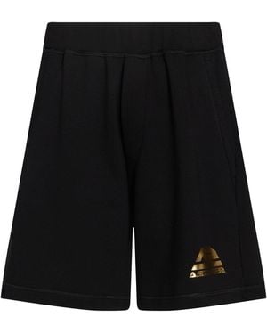 EA7 Shorts & Bermuda Shorts Cotton, Elastane - Black