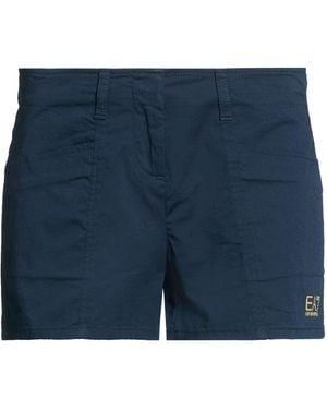 EA7 Shorts & Bermuda Shorts Cotton, Elastane - Blue
