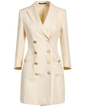 Tagliatore 0205 Ivory Blazer Linen - Natural