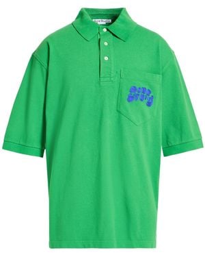 Acne Studios Polo Shirt Cotton - Green