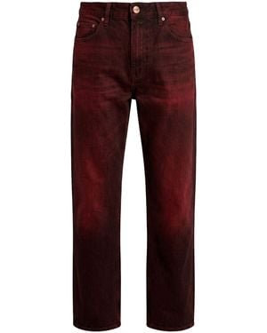 Washington DEE-CEE U.S.A. Burgundy Jeans Cotton - Red