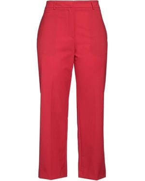 Ottod'Ame Burgundy Trousers Polyester, Virgin Wool, Elastane - Red