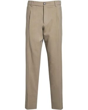 BE ABLE Khaki Trousers Virgin Wool - Natural