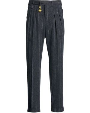 Manuel Ritz Trousers Cotton, Viscose, Virgin Wool, Polyester - Blue