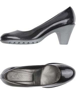 Hogan Court Shoes Soft Leather - Grey