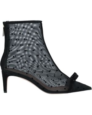 Red(V) Ankle Boots - Black