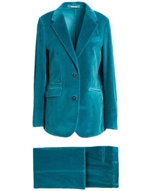 Massimo Alba Deep Suit Cotton - Blue