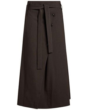 Psophia Midi Skirt - Brown
