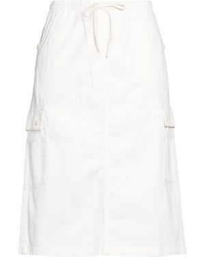 Replay Midi Skirt Cotton, Elastane - White