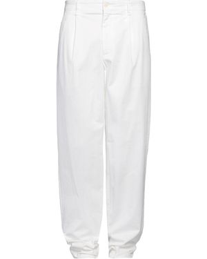 Giorgio Armani Pants Cotton, Elastane - White