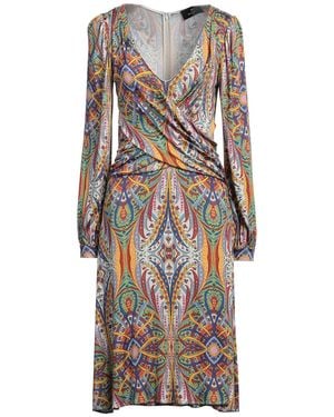 Etro Midi Dress Viscose, Elastane - Green