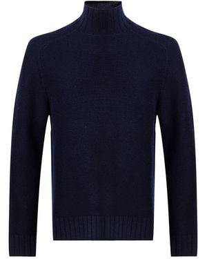 Alpha Studio Rollkragenpullover - Blau