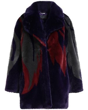 Alberta Ferretti Borreguito Y Pelo Ecológico - Azul