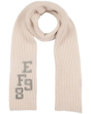 Elisabetta Franchi Cream Scarf Virgin Wool, Acrylic - Natural