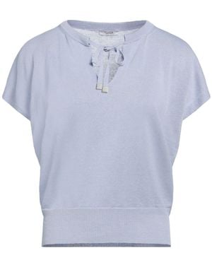 Peserico Light Jumper Linen, Cotton - Blue