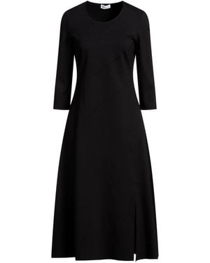 Diana Gallesi Midi Dress Viscose, Polyamide, Elastane - Black