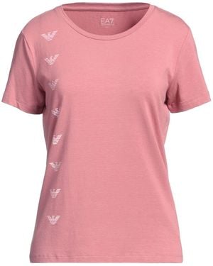 EA7 Antique Rose T-Shirt Cotton, Modal, Elastane - Pink