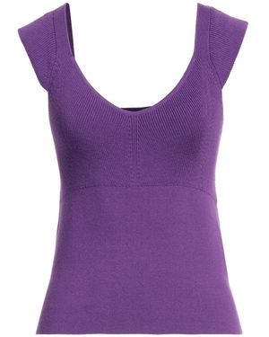 Caroline Biss Top Modal, Cotton, Elastane - Purple