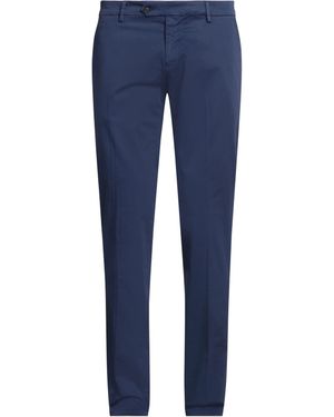Trussardi Trousers Cotton, Elastane - Blue