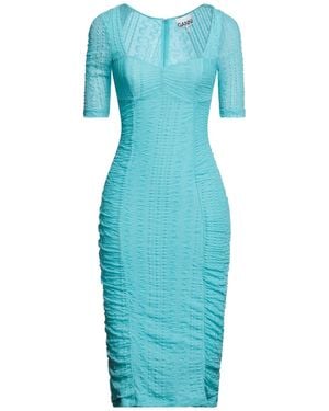 Ganni Midi Dress - Blue
