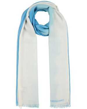 Ferragamo Scarf Cashmere - Blue