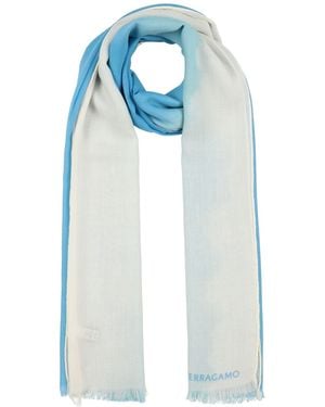 Ferragamo Scarf Cashmere - Blue