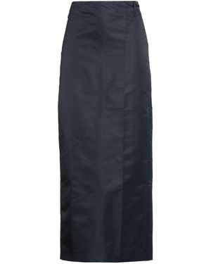 FEDERICO CINA Midnight Maxi Skirt Recycled Polyamide - Blue