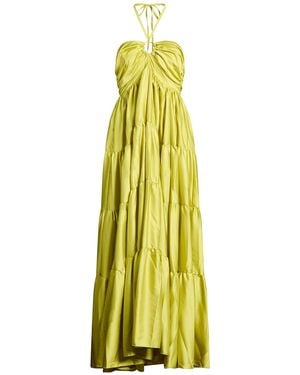 LE.CI.CA.LÈ Midi Dress Polyester, Elastane - Yellow