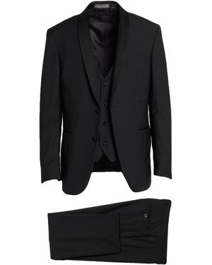 Corneliani Suit Virgin Wool - Black