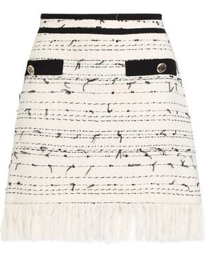 Liu Jo Cream Mini Skirt Cotton - Natural