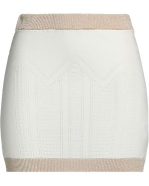 Gaelle Paris Mini Skirt Viscose, Polyester, Polyamide, Metallic Fiber - Gray