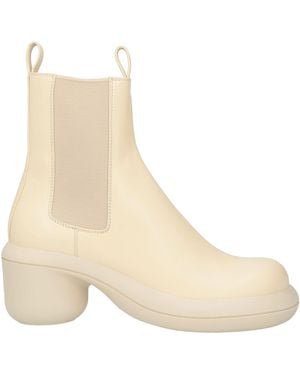 Jil Sander 70mm Ankle Leather Chelsea Boots - Natural
