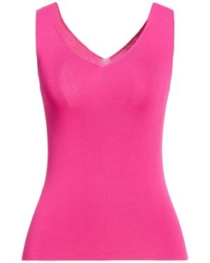 Anneclaire Fuchsia Top Viscose, Polyamide - Pink