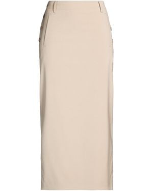 Moschino Midi Skirt Virgin Wool - Natural