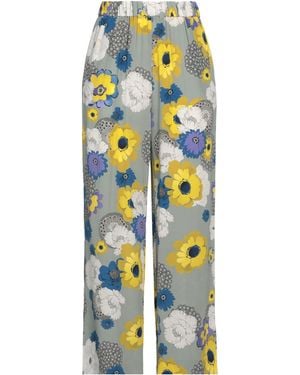 ROSSO35 Pants Silk - Blue