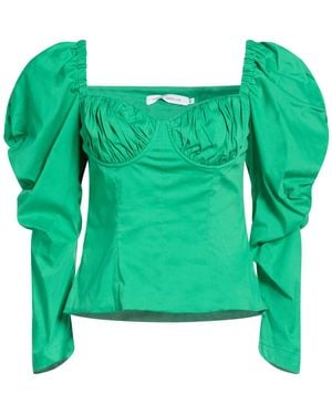 SIMONA CORSELLINI Top Cotton, Polyamide, Elastane - Green