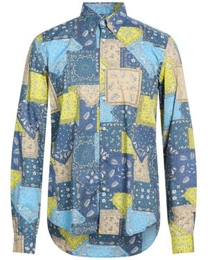 Manuel Ritz Shirt Cotton, Elastane - Blue