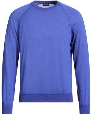 Drumohr Jumper Cashmere, Merino Wool, Silk - Blue