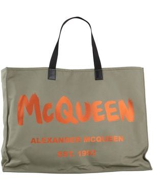 McQueen Military Handbag Textile Fibers - Natural