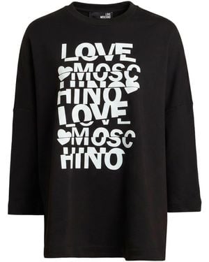 Love Moschino Sweatshirt Cotton, Elastane - Black