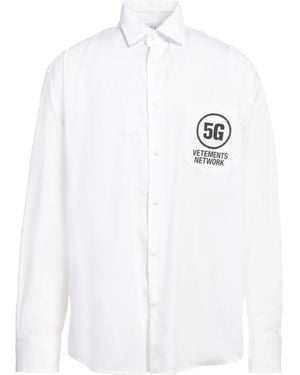 Vetements Hemd - Weiß