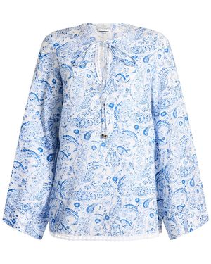 Holy Caftan Azure Top Cotton - Blue