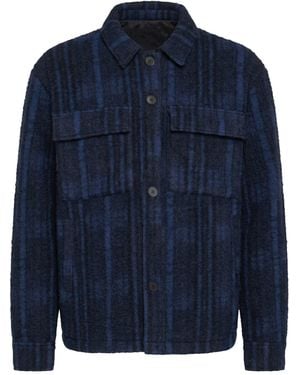 FAMILY FIRST Coat Wool, Polyester - Blue