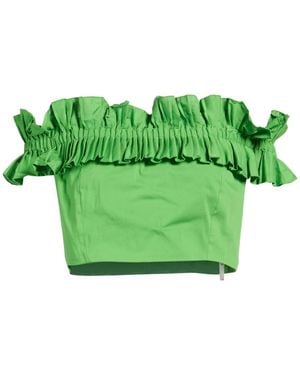 Clips More Top Cotton, Polyamide, Elastane - Green