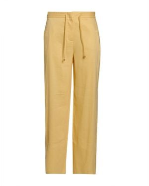 Lardini Pants Linen, Viscose, Elastane - Yellow