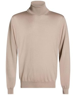 Lardini Turtleneck Virgin Wool - Natural